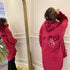 Snuggs Blanket Hoodie Red Christmas Snowman